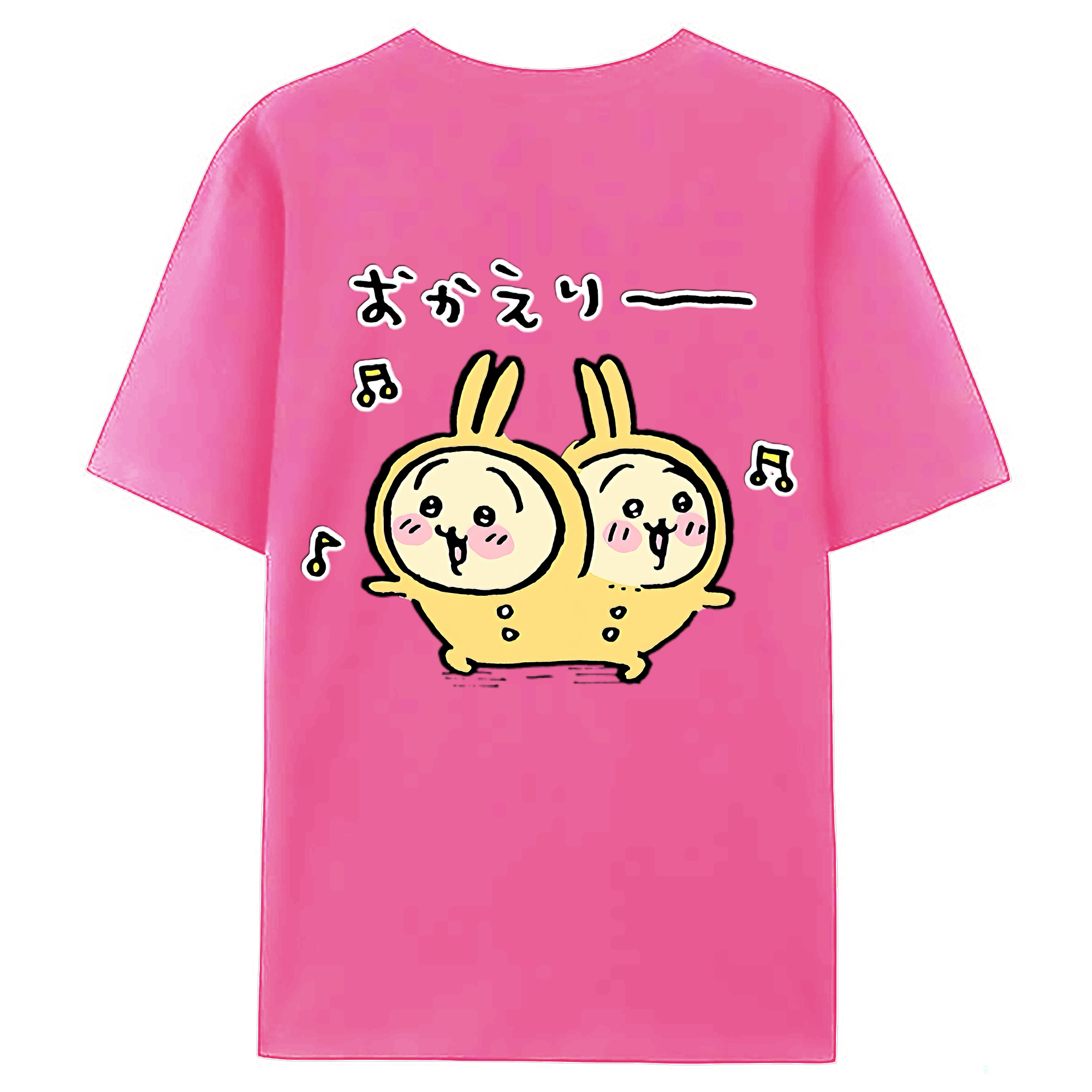 （画像用） ちいかわ うさぎ Chii-kawa usagi レディース半袖Tシャツ(バックプリント)